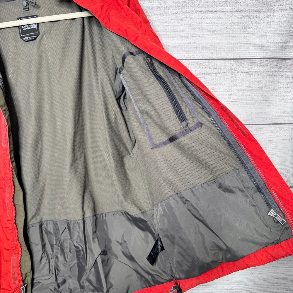 The North Face Mens Gore-Tex Jacket Red Waterproof Hooded Shell Large L